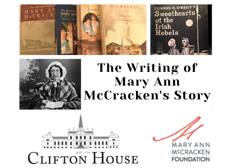 ‘The Writing of Mary Ann McCracken’s Story’ – Friday 9th July, 1pm – 2pm