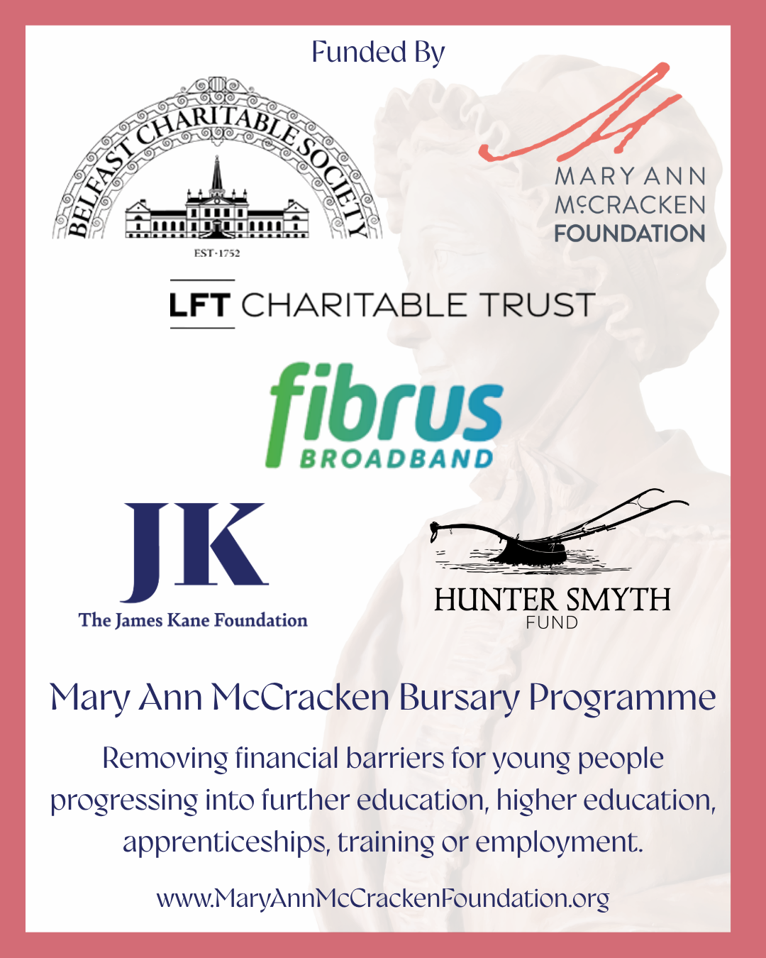 Fifth Year of Mary Ann McCracken Bursary Programme Announced